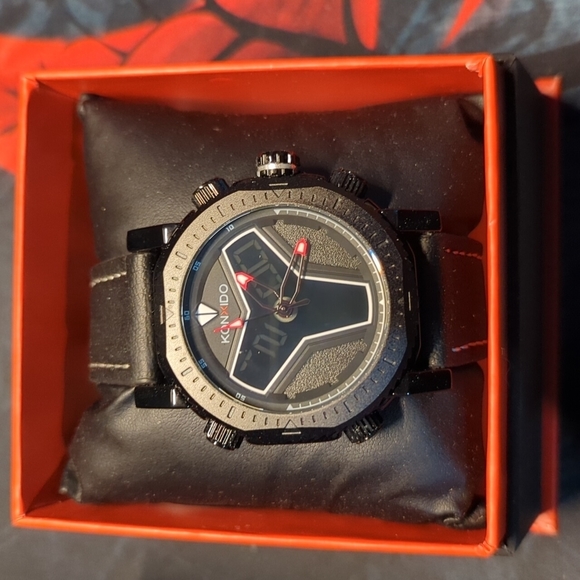 KONXIDO Men’s Leather Watch NEW - Picture 1 of 5